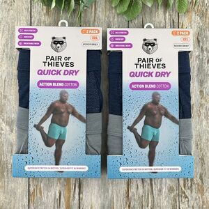 Men’s Pair of Thieves Quick Dry Boxer Briefs Underwear 2, 2-Packs Size XXL